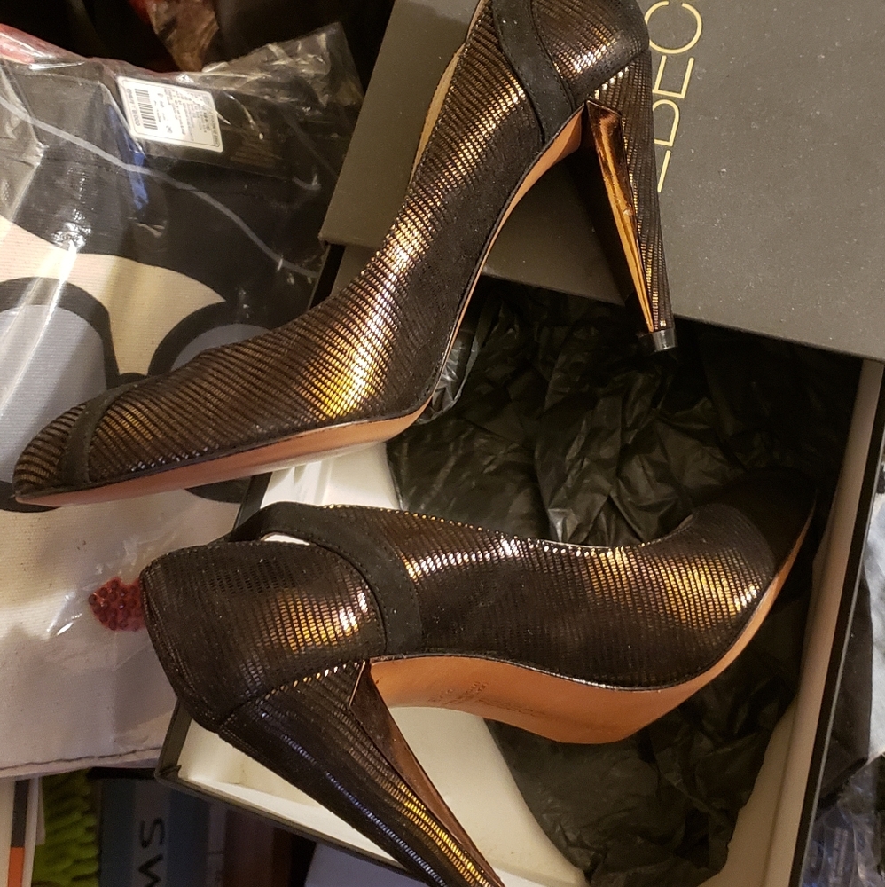 Rebecca Minkoff Metallic Heels
